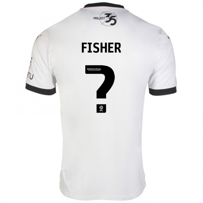 Dames Cole Fisher #0 Wit Zwart Uitshirt Uittenue 2024/25 T-Shirt