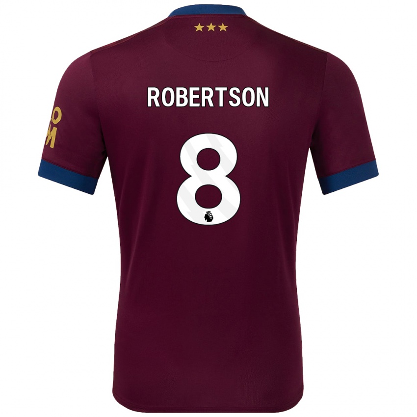 Dames Kyra Robertson #8 Bruin Uitshirt Uittenue 2024/25 T-Shirt