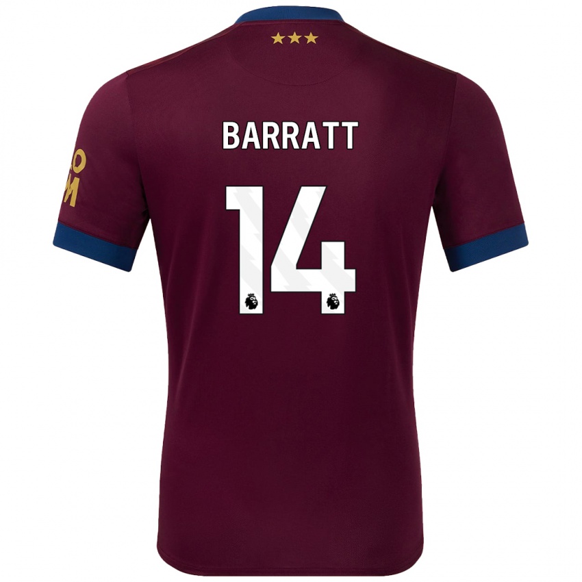 Dames Zoe Barratt #14 Bruin Uitshirt Uittenue 2024/25 T-Shirt