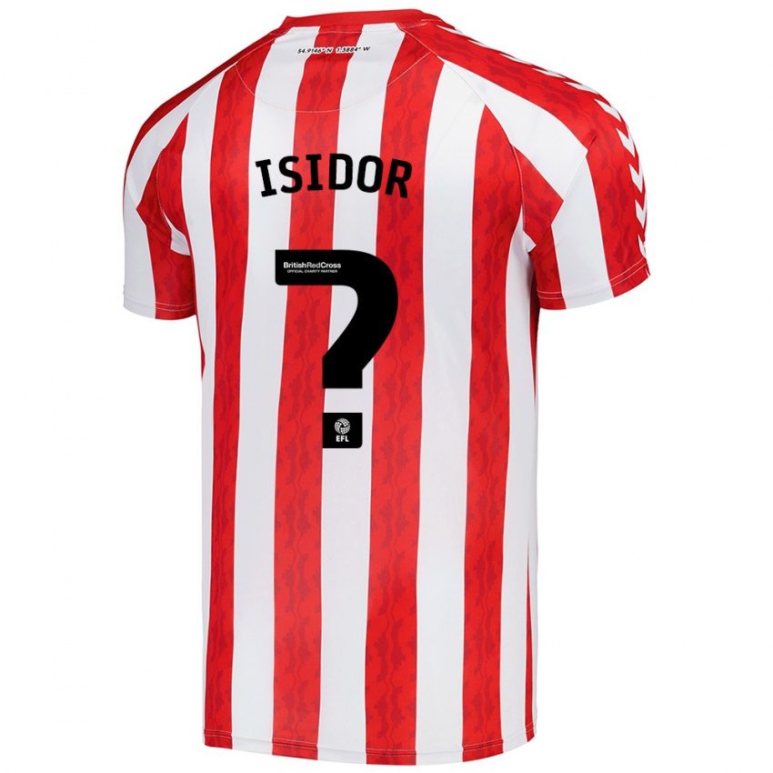 Kinderen Wilson Isidor #0 Rood Wit Thuisshirt Thuistenue 2024/25 T-Shirt