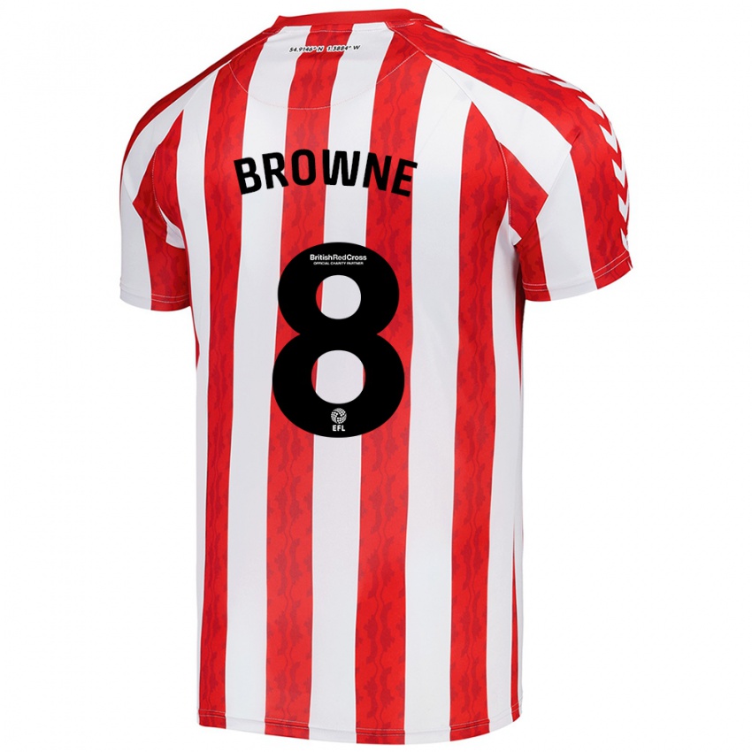 Kinderen Alan Browne #8 Rood Wit Thuisshirt Thuistenue 2024/25 T-Shirt