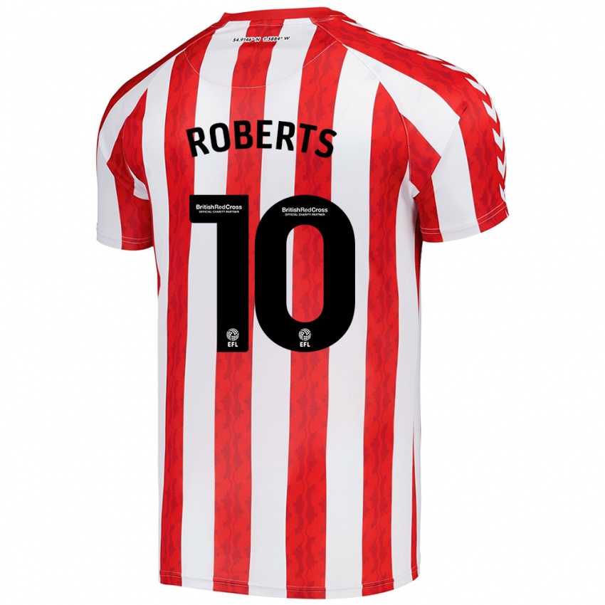 Kinderen Patrick Roberts #10 Rood Wit Thuisshirt Thuistenue 2024/25 T-Shirt