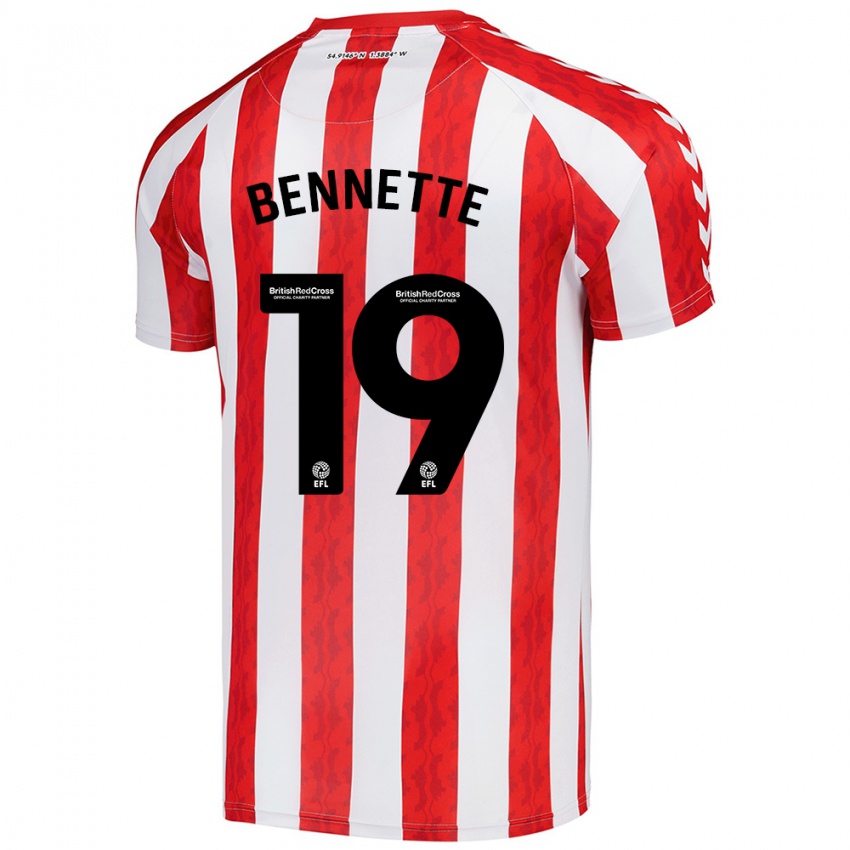 Kinderen Jewison Bennette #19 Rood Wit Thuisshirt Thuistenue 2024/25 T-Shirt