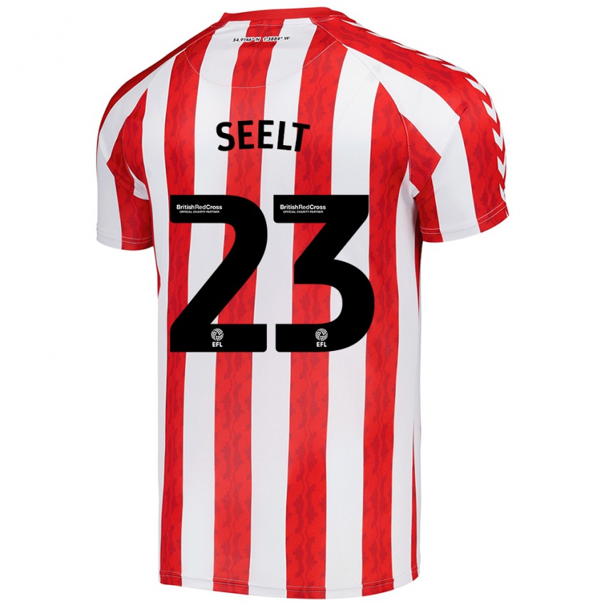 Kinderen Jenson Seelt #23 Rood Wit Thuisshirt Thuistenue 2024/25 T-Shirt