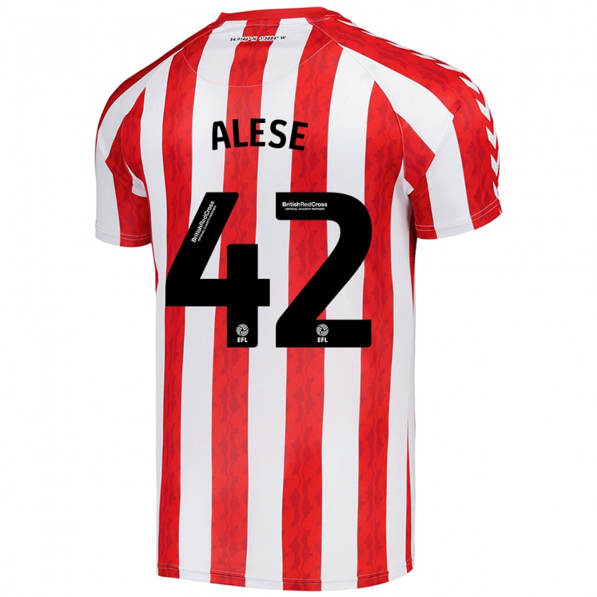 Kinderen Aji Alese #42 Rood Wit Thuisshirt Thuistenue 2024/25 T-Shirt