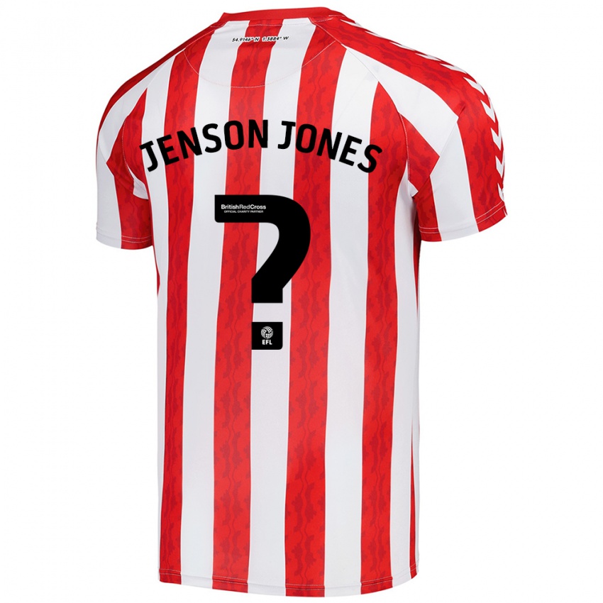 Kinderen Jenson Jones #0 Rood Wit Thuisshirt Thuistenue 2024/25 T-Shirt