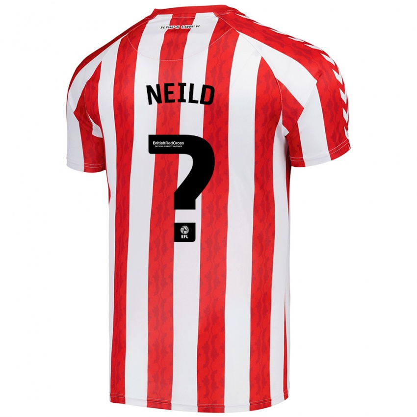 Kinderen Joe Neild #0 Rood Wit Thuisshirt Thuistenue 2024/25 T-Shirt