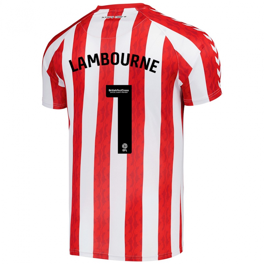 Kinderen Demi Lambourne #1 Rood Wit Thuisshirt Thuistenue 2024/25 T-Shirt