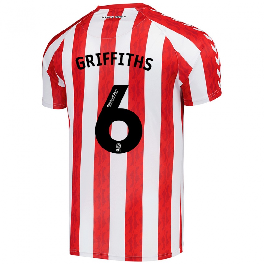 Kinderen Louise Griffiths #6 Rood Wit Thuisshirt Thuistenue 2024/25 T-Shirt