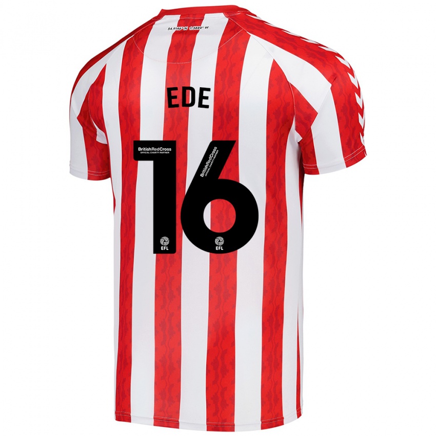 Kinderen Grace Ede #16 Rood Wit Thuisshirt Thuistenue 2024/25 T-Shirt