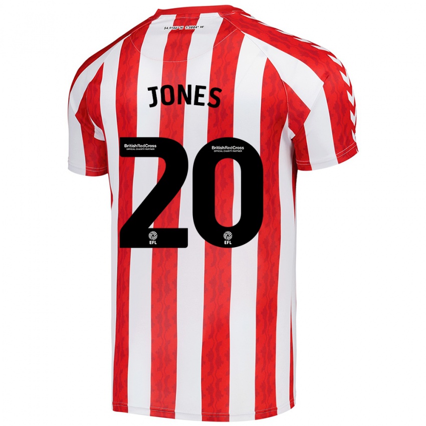 Kinderen Ellen Jones #20 Rood Wit Thuisshirt Thuistenue 2024/25 T-Shirt