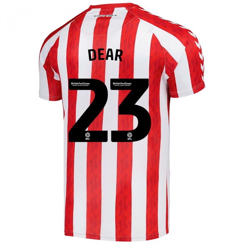 Kinderen Jenna Dear #23 Rood Wit Thuisshirt Thuistenue 2024/25 T-Shirt