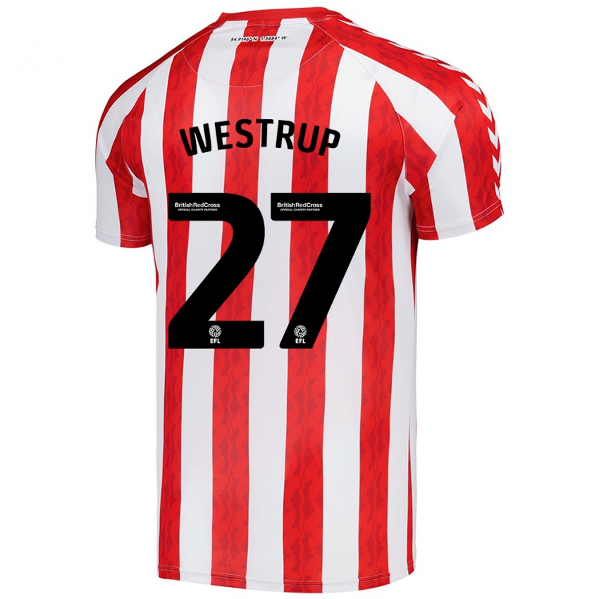 Kinderen Brianna Westrup #27 Rood Wit Thuisshirt Thuistenue 2024/25 T-Shirt