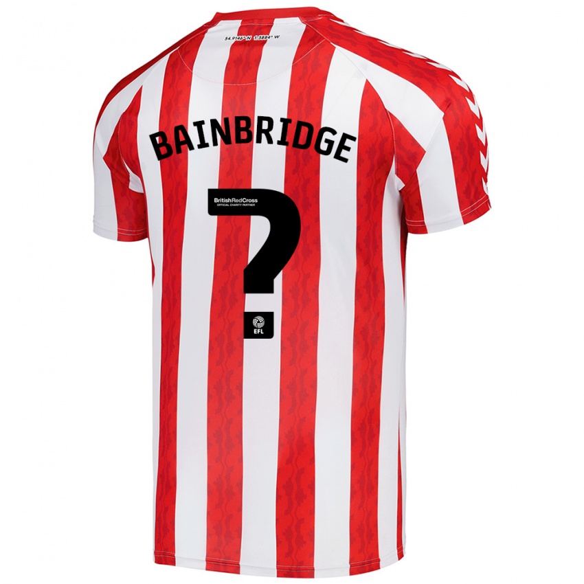 Kinderen Oliver Bainbridge #0 Rood Wit Thuisshirt Thuistenue 2024/25 T-Shirt