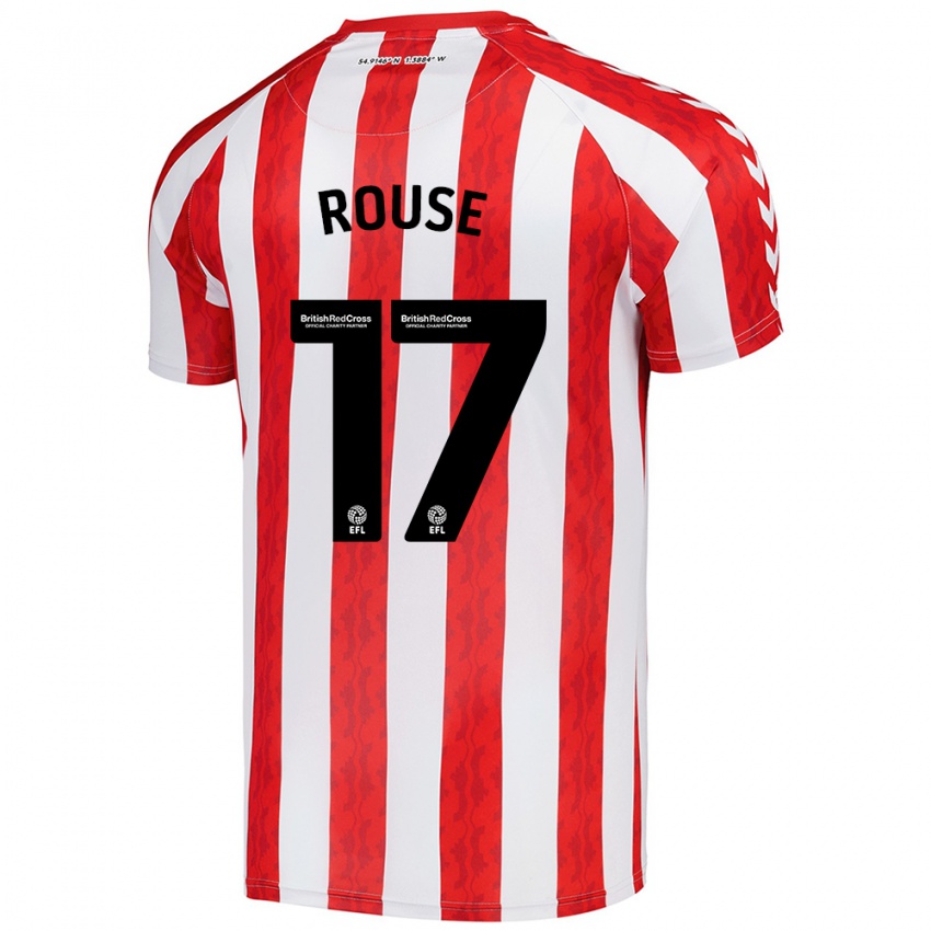 Kinderen Mollie Rouse #17 Rood Wit Thuisshirt Thuistenue 2024/25 T-Shirt