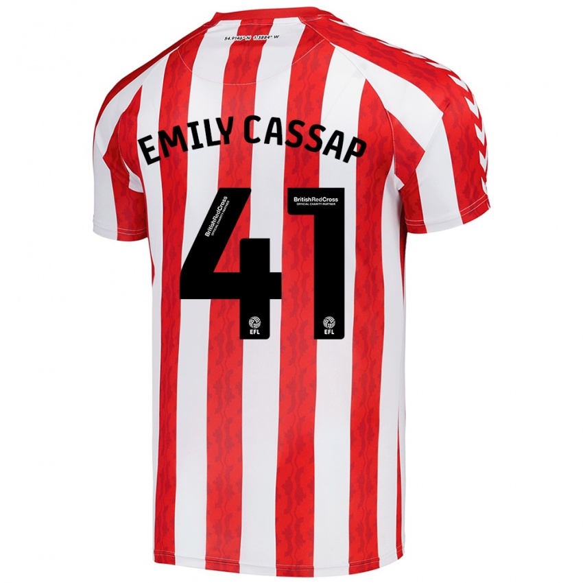 Kinderen Emily Cassap #41 Rood Wit Thuisshirt Thuistenue 2024/25 T-Shirt