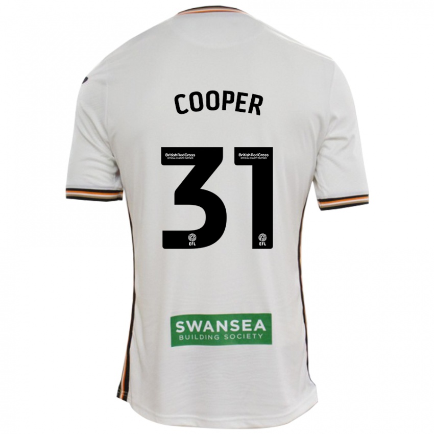 Kinderen Oliver Cooper #31 Wit Thuisshirt Thuistenue 2024/25 T-Shirt