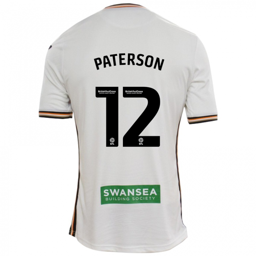 Kinderen Jamie Paterson #12 Wit Thuisshirt Thuistenue 2024/25 T-Shirt