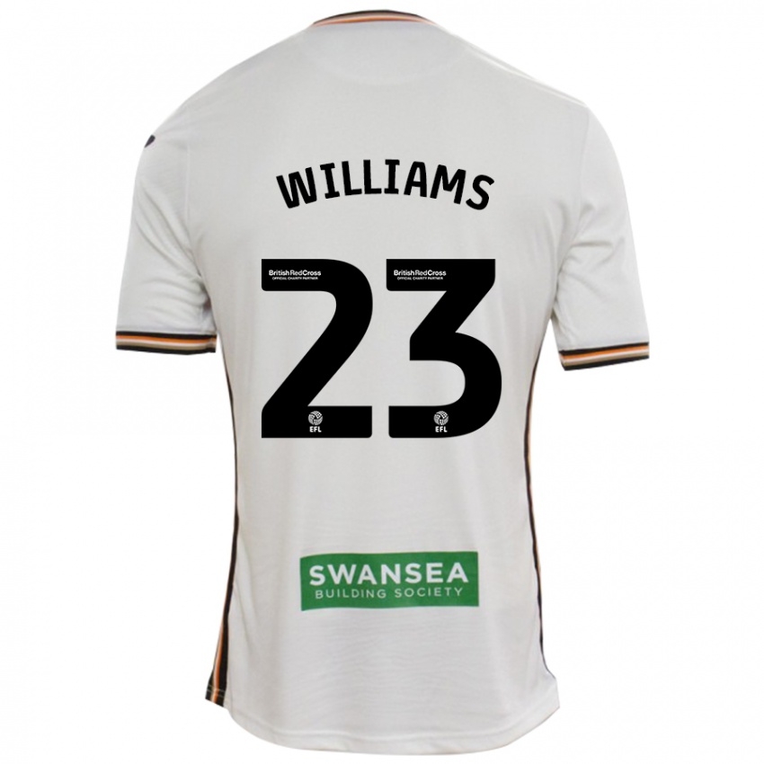 Kinderen Jessica Williams #23 Wit Thuisshirt Thuistenue 2024/25 T-Shirt