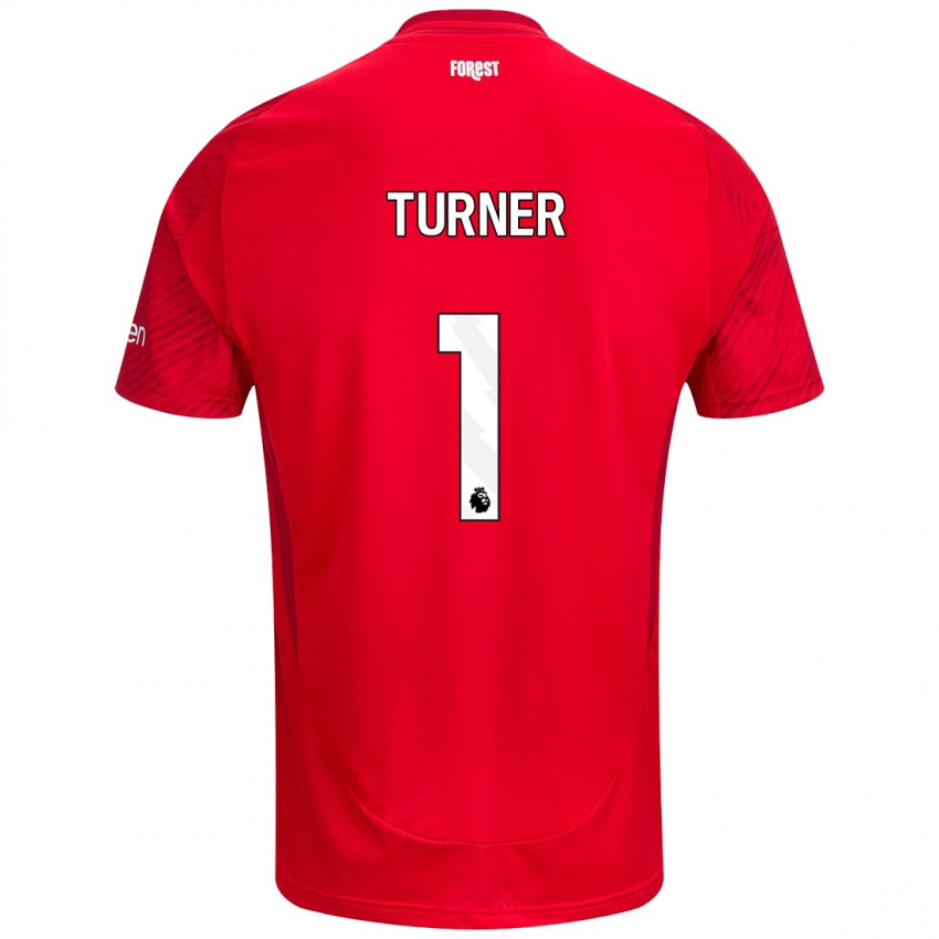 Kinderen Matt Turner #1 Rood Wit Thuisshirt Thuistenue 2024/25 T-Shirt