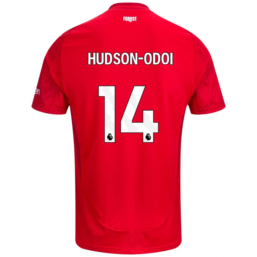 Kinderen Callum Hudson-Odoi #14 Rood Wit Thuisshirt Thuistenue 2024/25 T-Shirt