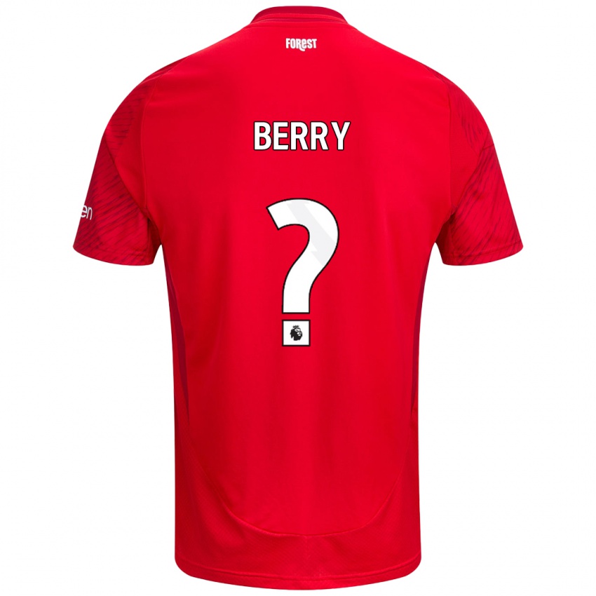 Kinderen Adam Berry #0 Rood Wit Thuisshirt Thuistenue 2024/25 T-Shirt