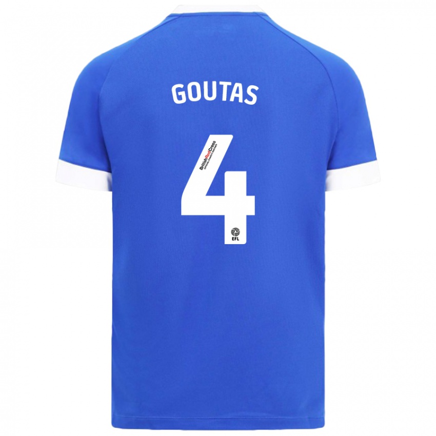 Kinderen Dimitrios Goutas #4 Hemelsblauw Thuisshirt Thuistenue 2024/25 T-Shirt