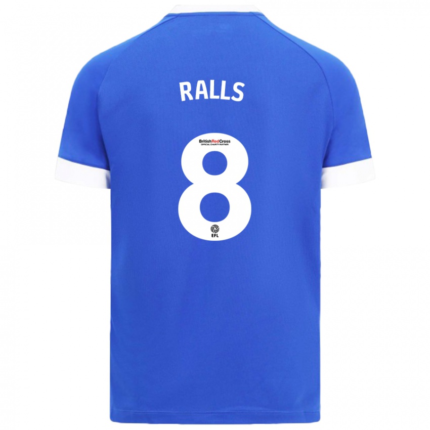 Kinderen Joe Ralls #8 Hemelsblauw Thuisshirt Thuistenue 2024/25 T-Shirt