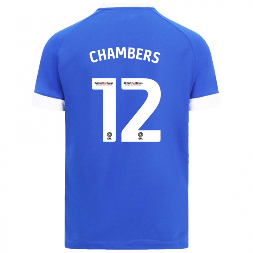 Kinderen Calum Chambers #12 Hemelsblauw Thuisshirt Thuistenue 2024/25 T-Shirt