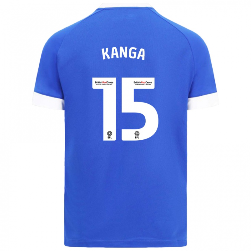 Kinderen Wilfried Kanga #15 Hemelsblauw Thuisshirt Thuistenue 2024/25 T-Shirt