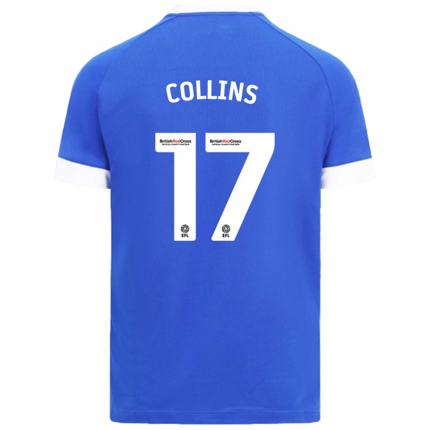 Kinderen Jamilu Collins #17 Hemelsblauw Thuisshirt Thuistenue 2024/25 T-Shirt