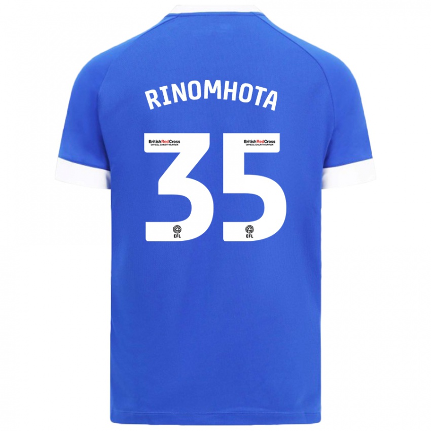 Kinderen Andy Rinomhota #35 Hemelsblauw Thuisshirt Thuistenue 2024/25 T-Shirt