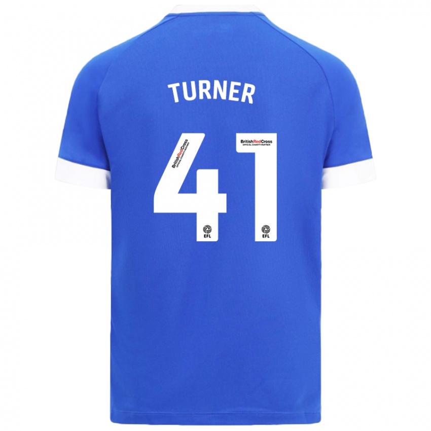 Kinderen Matthew Turner #41 Hemelsblauw Thuisshirt Thuistenue 2024/25 T-Shirt