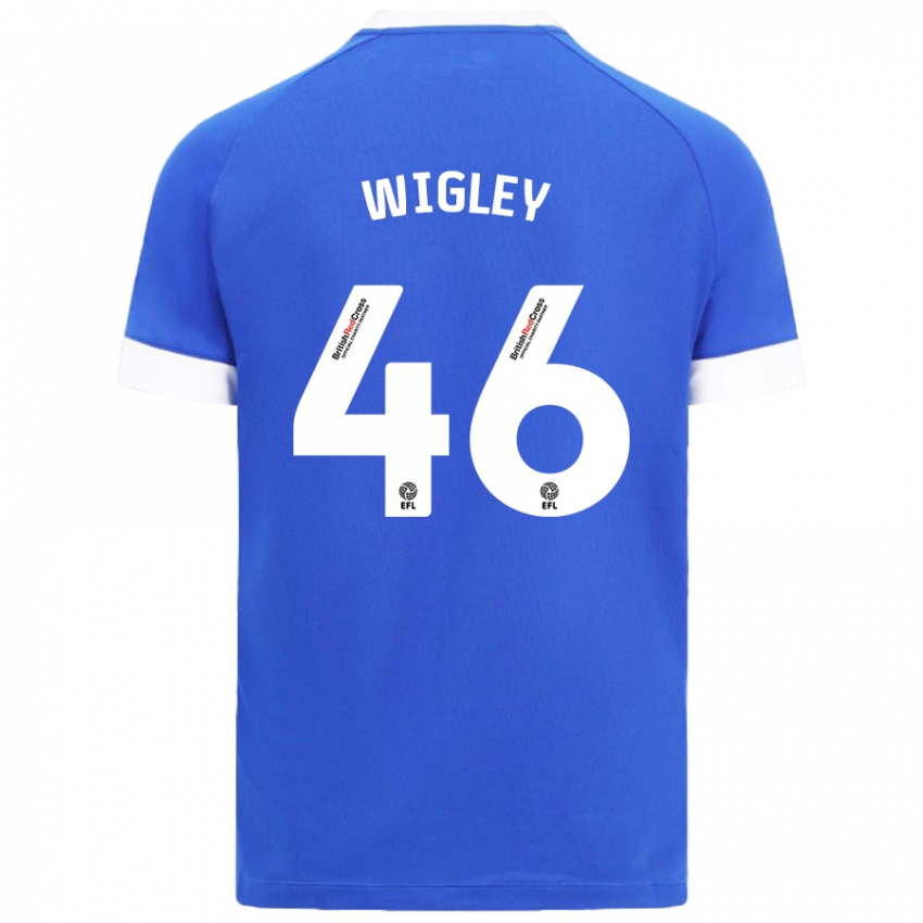 Kinderen Morgan Wigley #46 Hemelsblauw Thuisshirt Thuistenue 2024/25 T-Shirt