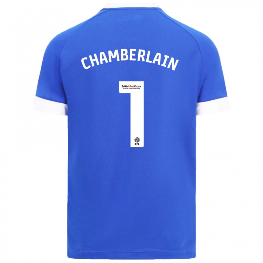 Kinderen Ceryn Chamberlain #1 Hemelsblauw Thuisshirt Thuistenue 2024/25 T-Shirt