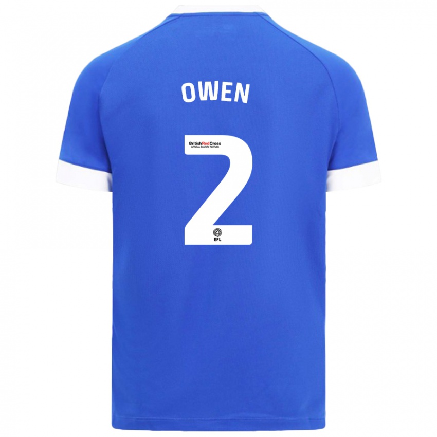 Kinderen Lisa Owen #2 Hemelsblauw Thuisshirt Thuistenue 2024/25 T-Shirt