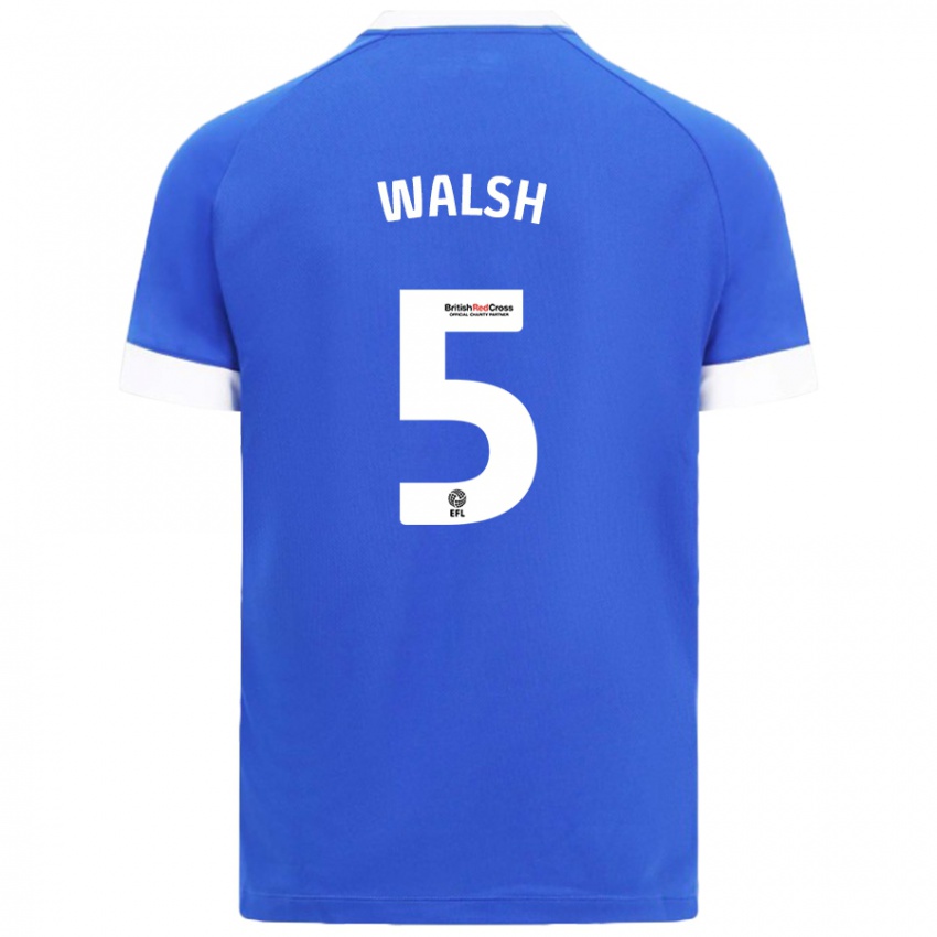 Kinderen Siobhan Walsh #5 Hemelsblauw Thuisshirt Thuistenue 2024/25 T-Shirt