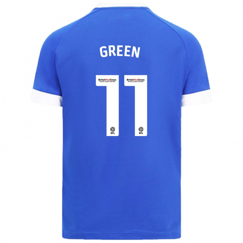 Kinderen Danielle Green #11 Hemelsblauw Thuisshirt Thuistenue 2024/25 T-Shirt