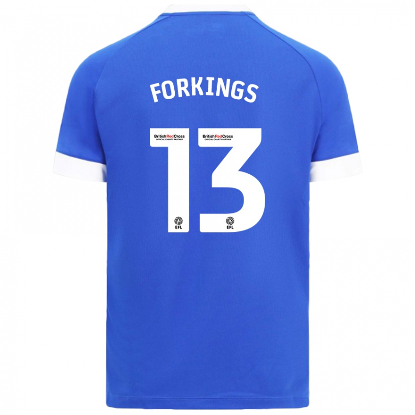 Kinderen Amelia Forkings #13 Hemelsblauw Thuisshirt Thuistenue 2024/25 T-Shirt