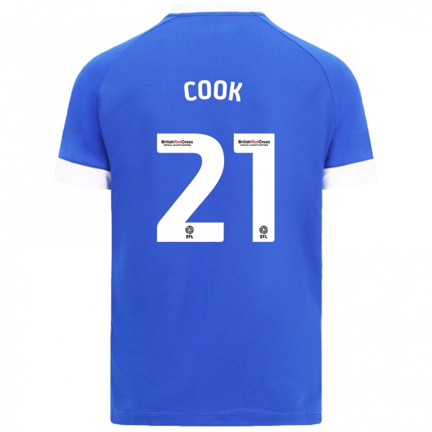 Kinderen Mikayla Cook #21 Hemelsblauw Thuisshirt Thuistenue 2024/25 T-Shirt