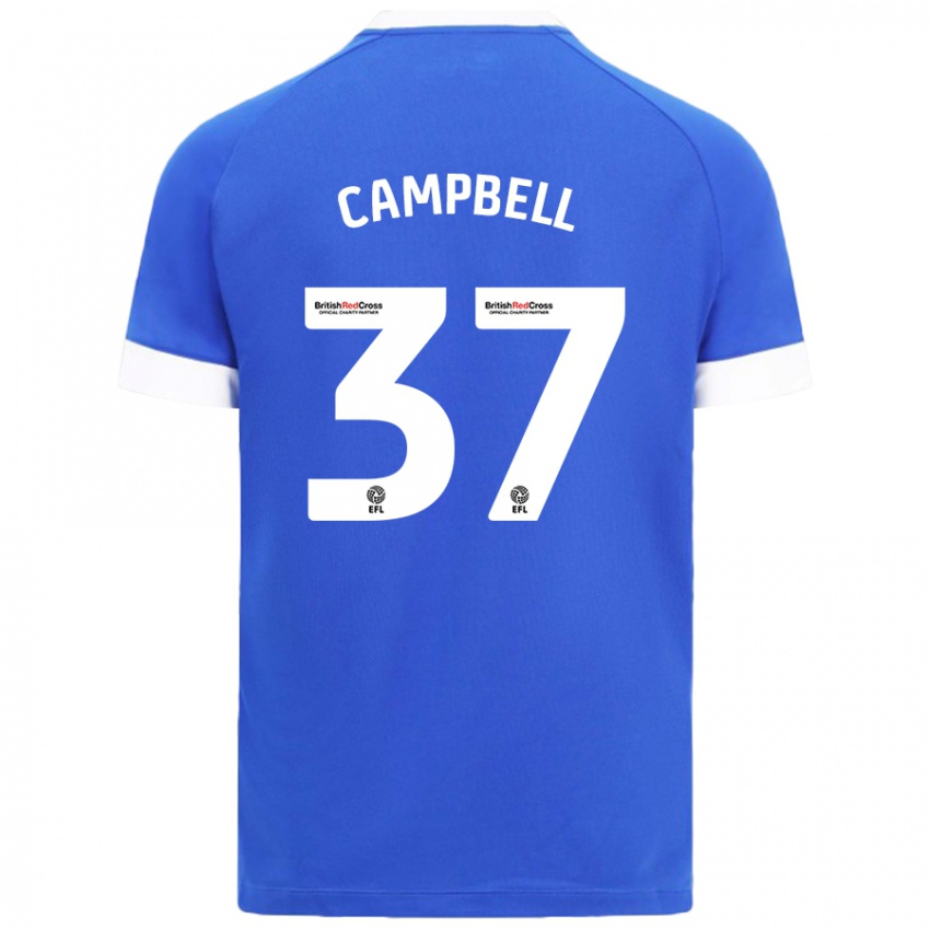 Kinderen Vontae Daley-Campbell #37 Hemelsblauw Thuisshirt Thuistenue 2024/25 T-Shirt