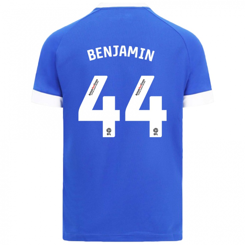 Kinderen Xavier Benjamin #44 Hemelsblauw Thuisshirt Thuistenue 2024/25 T-Shirt