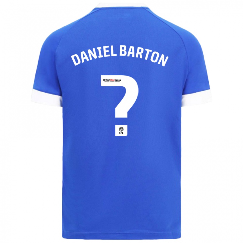 Kinderen Daniel Barton #0 Hemelsblauw Thuisshirt Thuistenue 2024/25 T-Shirt