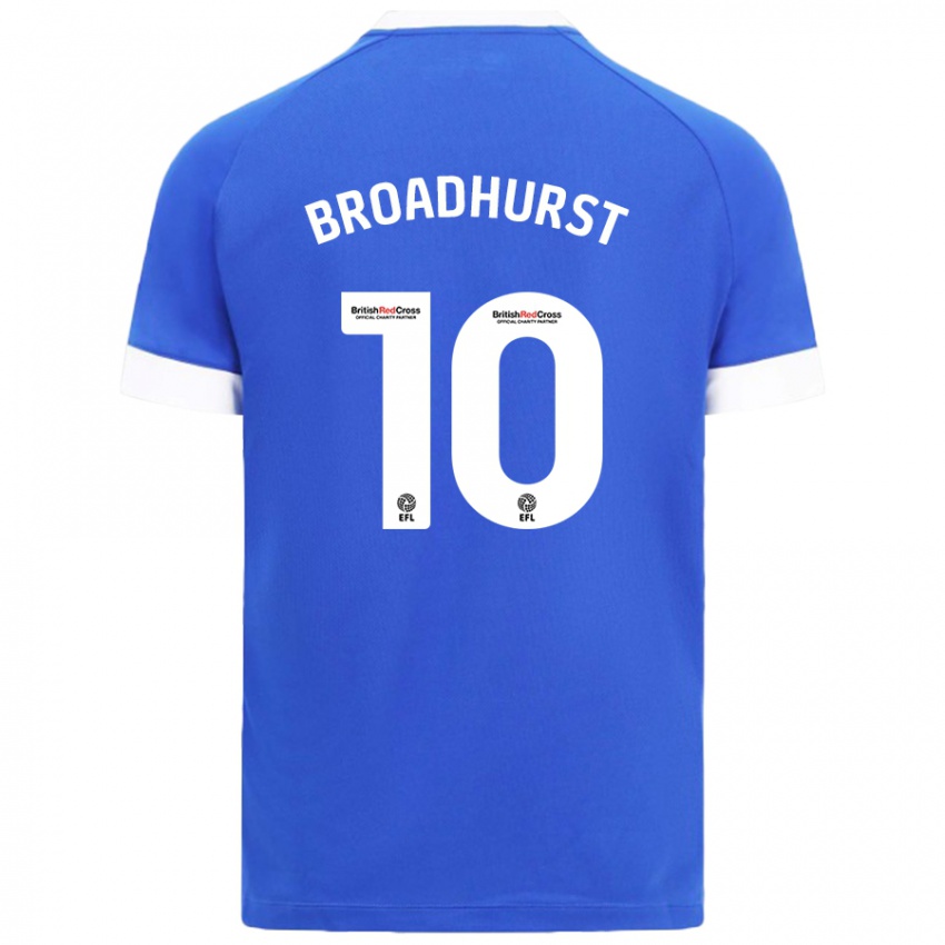 Kinderen Danielle Broadhurst #10 Hemelsblauw Thuisshirt Thuistenue 2024/25 T-Shirt