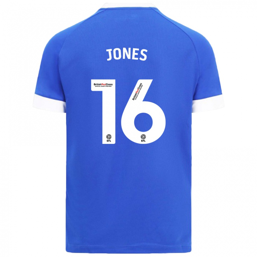 Kinderen Ellie Jones #16 Hemelsblauw Thuisshirt Thuistenue 2024/25 T-Shirt