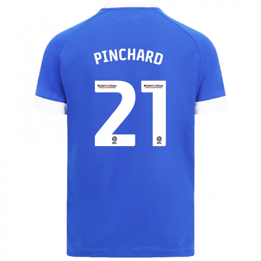 Kinderen Cerys Pinchard #21 Hemelsblauw Thuisshirt Thuistenue 2024/25 T-Shirt