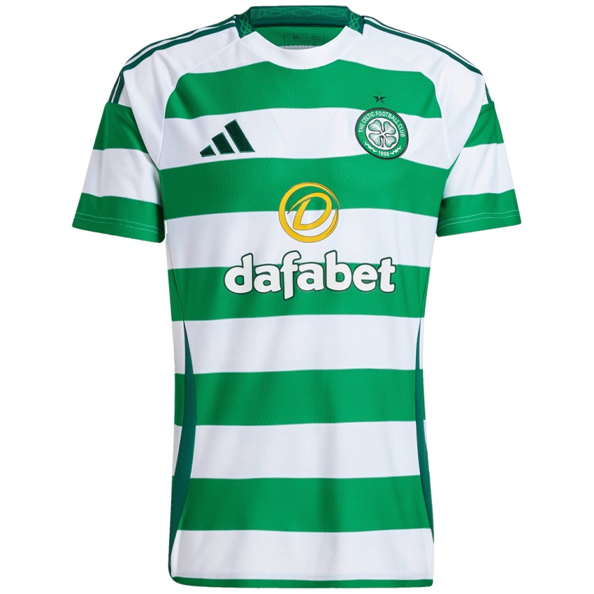 Kinderen Mitchell Robertson #93 Groen Wit Thuisshirt Thuistenue 2024/25 T-Shirt