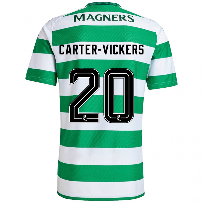 Kinderen Cameron Carter-Vickers #20 Groen Wit Thuisshirt Thuistenue 2024/25 T-Shirt