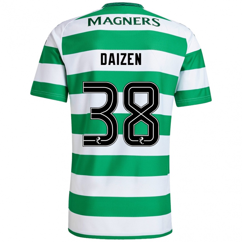 Kinderen Daizen Maeda #38 Groen Wit Thuisshirt Thuistenue 2024/25 T-Shirt