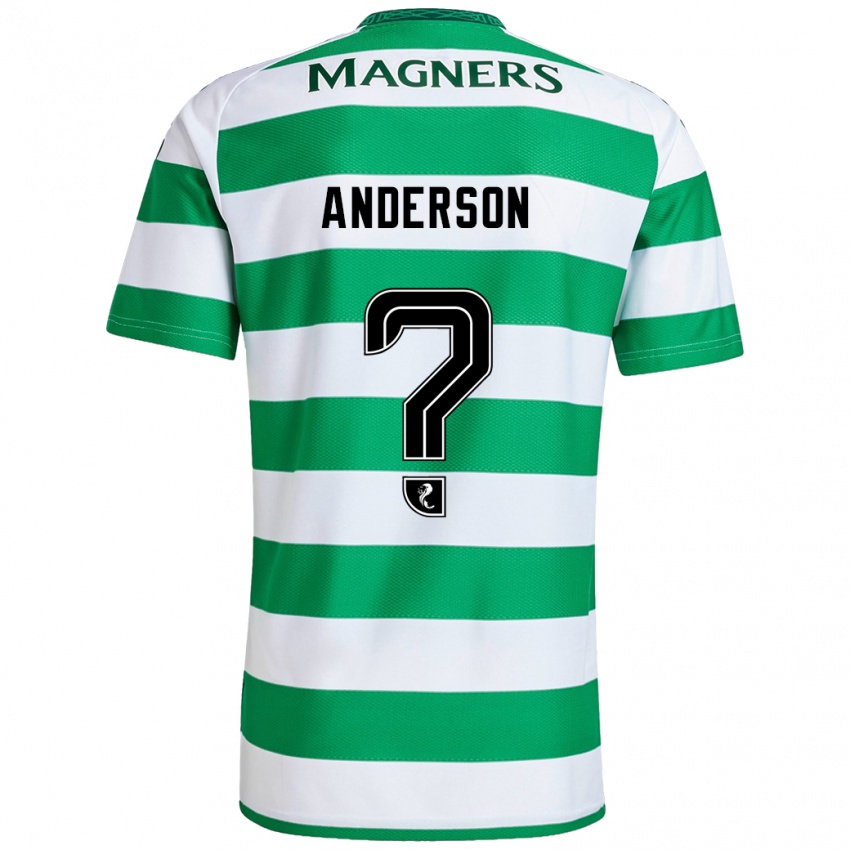 Kinderen Matthew Anderson #0 Groen Wit Thuisshirt Thuistenue 2024/25 T-Shirt